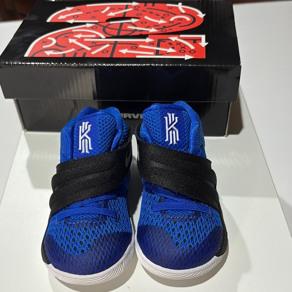 2015 Nike Kyrie 2 "Brotherhood" Hyper Cobalt/Black/Silver Toddler Shoes! Size 5C